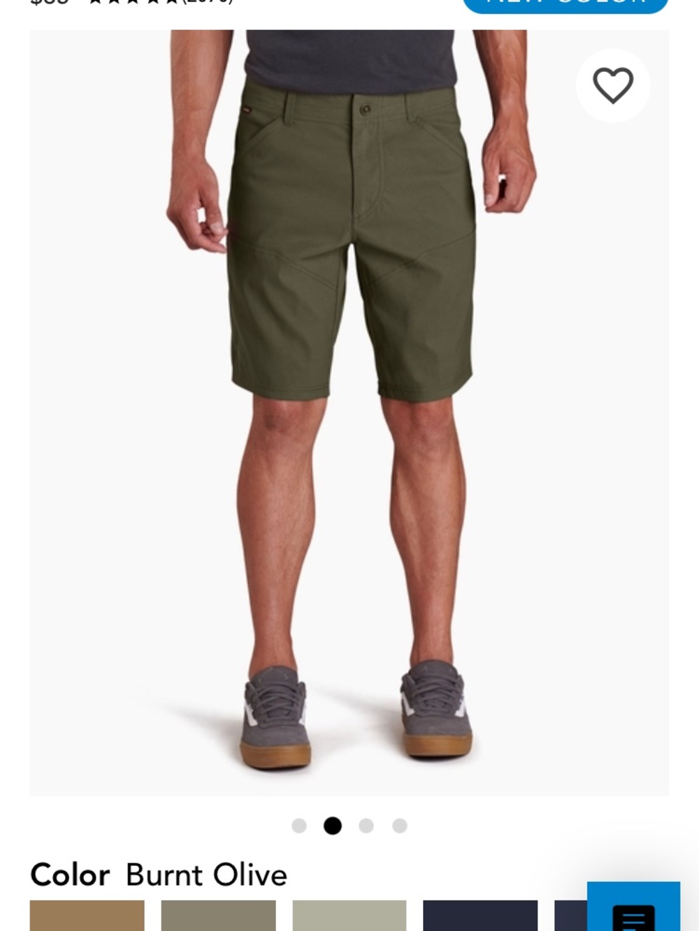 KUHL Renegade Outsider performance short short sz 34 hiking fishing UPF 50+ NWOT - Picture 2 of 9
